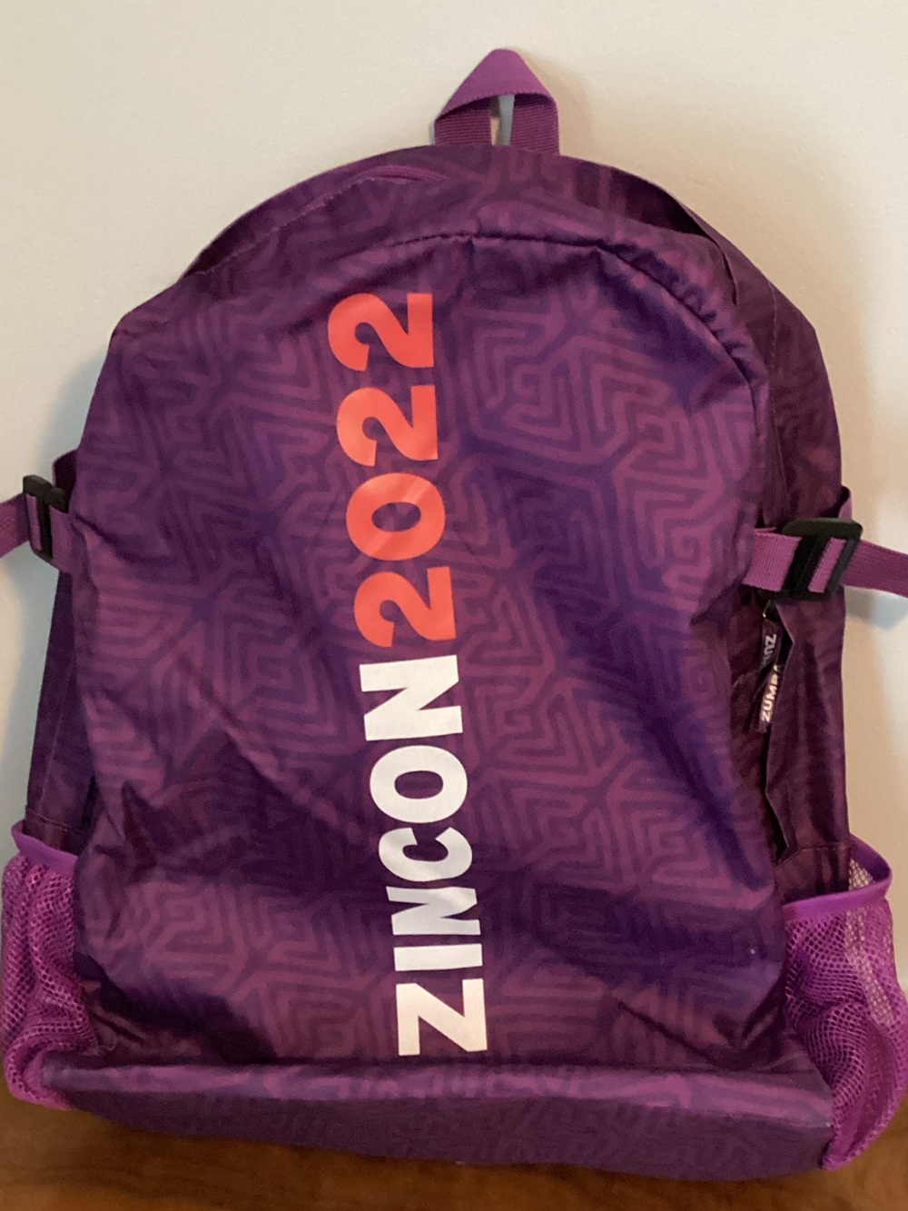 ZINCON 2022 Purple Backpack with Pink Accent